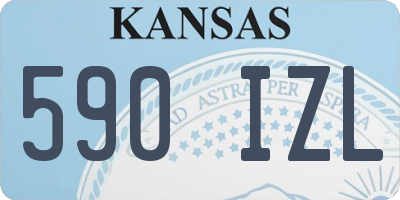 KS license plate 590IZL
