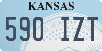 KS license plate 590IZT