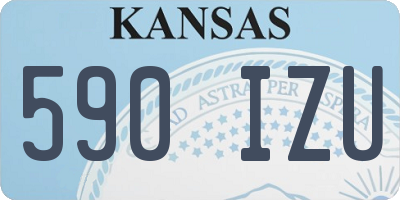 KS license plate 590IZU