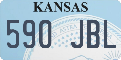 KS license plate 590JBL