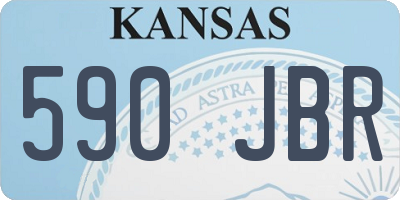 KS license plate 590JBR