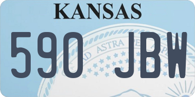 KS license plate 590JBW