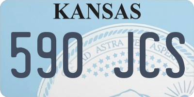 KS license plate 590JCS