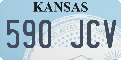 KS license plate 590JCV
