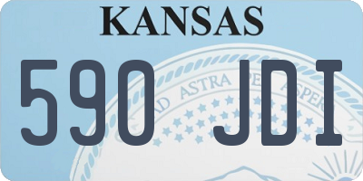 KS license plate 590JDI