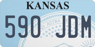 KS license plate 590JDM