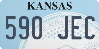 KS license plate 590JEC
