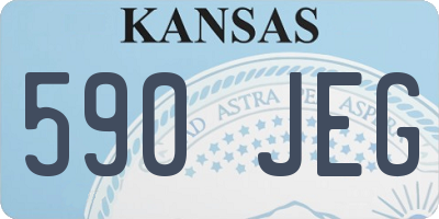 KS license plate 590JEG