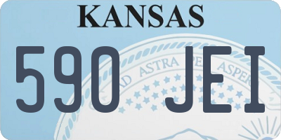KS license plate 590JEI