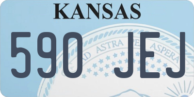 KS license plate 590JEJ