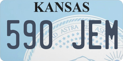 KS license plate 590JEM