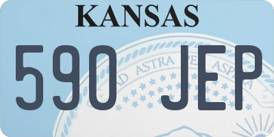 KS license plate 590JEP