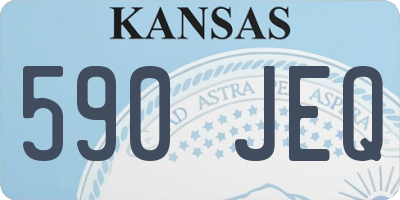 KS license plate 590JEQ
