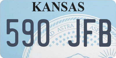 KS license plate 590JFB