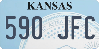 KS license plate 590JFC