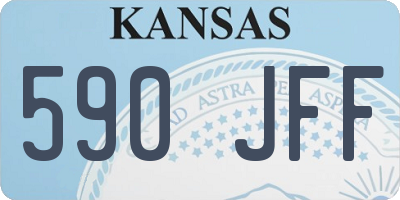 KS license plate 590JFF