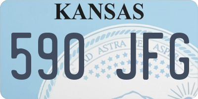 KS license plate 590JFG