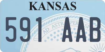 KS license plate 591AAB