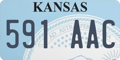 KS license plate 591AAC