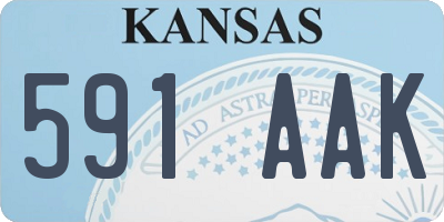 KS license plate 591AAK