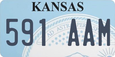 KS license plate 591AAM