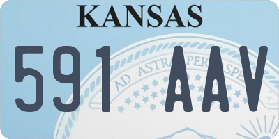 KS license plate 591AAV