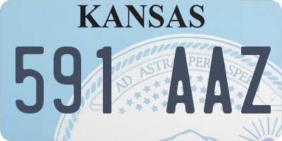 KS license plate 591AAZ