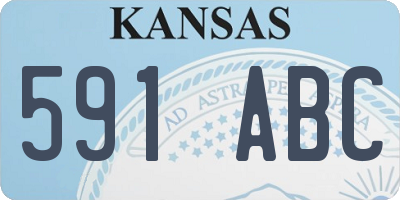 KS license plate 591ABC