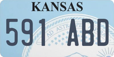 KS license plate 591ABD