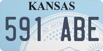 KS license plate 591ABE