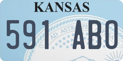 KS license plate 591ABO