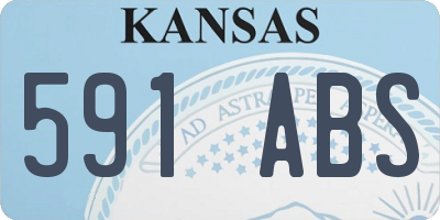 KS license plate 591ABS