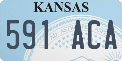 KS license plate 591ACA