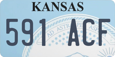 KS license plate 591ACF