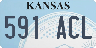 KS license plate 591ACL