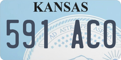 KS license plate 591ACO
