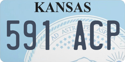 KS license plate 591ACP