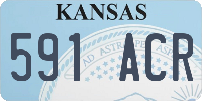 KS license plate 591ACR