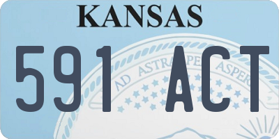 KS license plate 591ACT