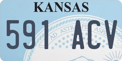 KS license plate 591ACV