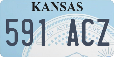 KS license plate 591ACZ