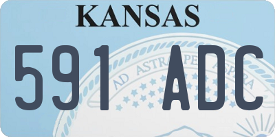 KS license plate 591ADC
