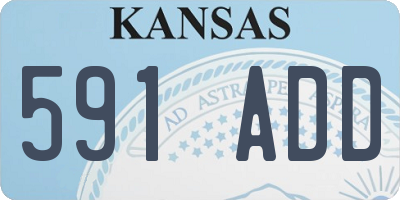 KS license plate 591ADD