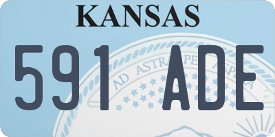 KS license plate 591ADE