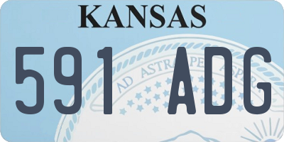 KS license plate 591ADG