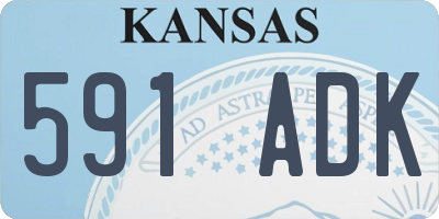 KS license plate 591ADK