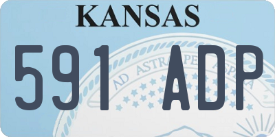 KS license plate 591ADP