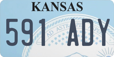 KS license plate 591ADY