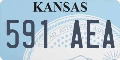 KS license plate 591AEA