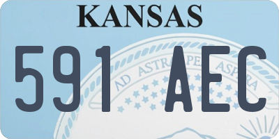 KS license plate 591AEC